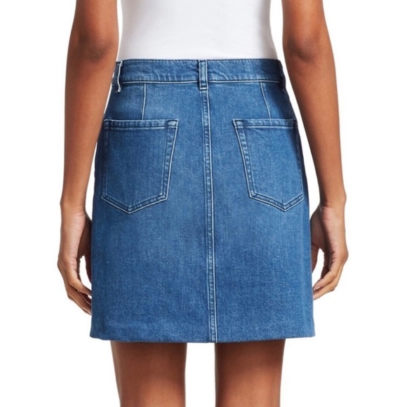 Frame Denim Claire Snap Front Denim Skirt - Picture 2 of 15